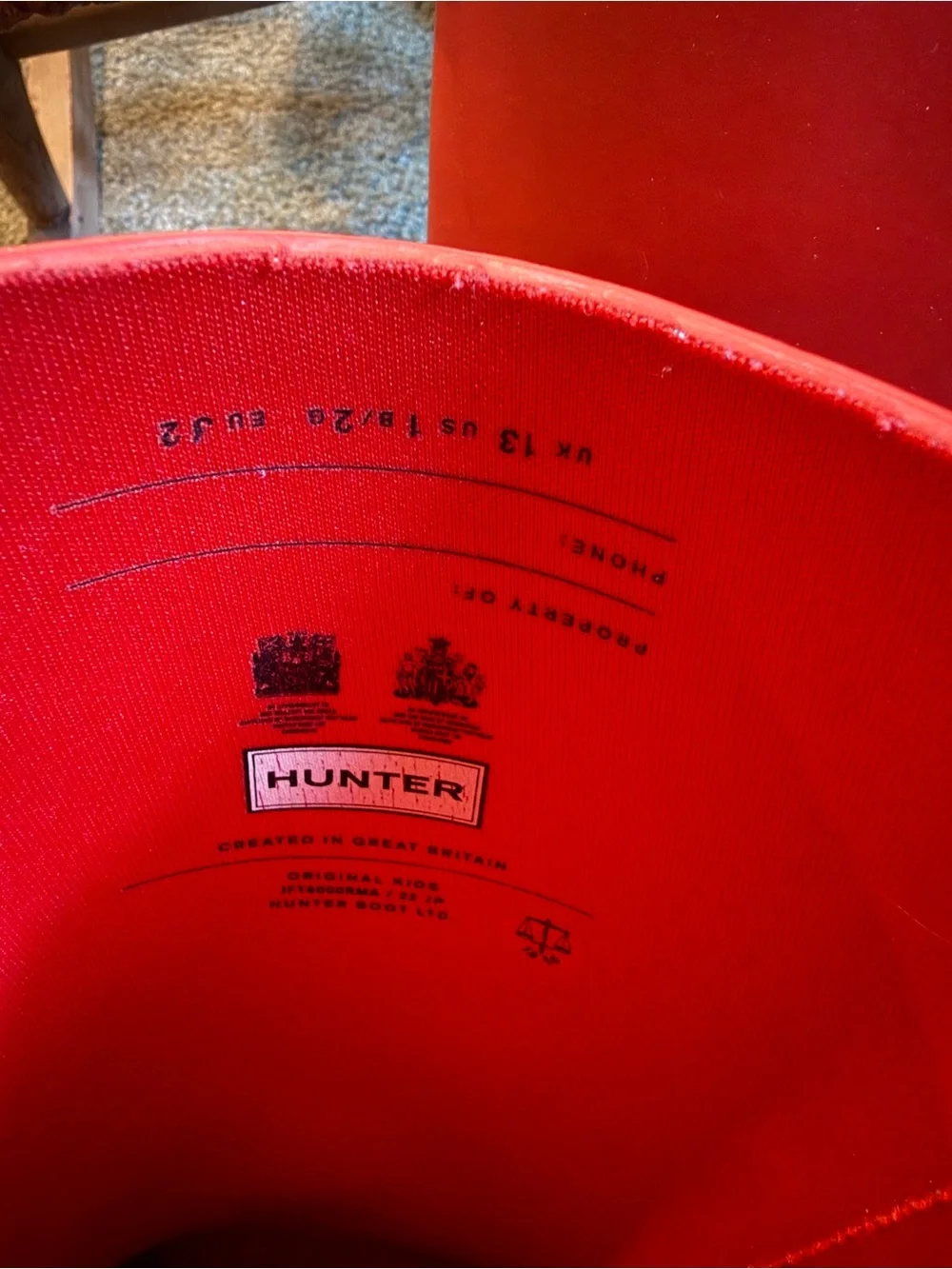 Hunter Classic Tall Red Rubber Boots